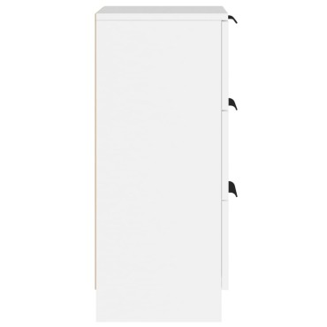 vidaXL Μπουφές Λευκά 30x30x70cm από Επεξεργασμένο Ξύλο 1 τεμ.