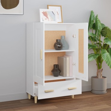 vidaXL Ντουλάπι Λευκό 70x31x115cm από Επεξεργασμένο Ξύλο 1 τεμ.