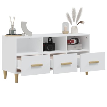 vidaXL Έπιπλο Τηλεόρασης Λευκό 102x36x50cm Επεξεργασμένο Ξύλο