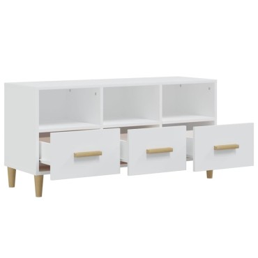 vidaXL Έπιπλο Τηλεόρασης Λευκό 102x36x50cm Επεξεργασμένο Ξύλο