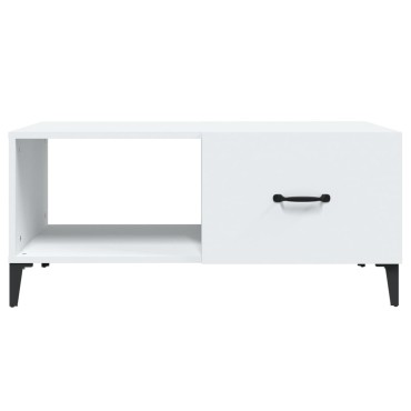 vidaXL Τραπεζάκι Σαλονιού Λευκό 90x50x40cm Επεξεργασμένο Ξύλο 1 τεμ.