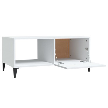 vidaXL Τραπεζάκι Σαλονιού Λευκό 90x50x40cm Επεξεργασμένο Ξύλο 1 τεμ.