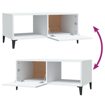 vidaXL Τραπεζάκι Σαλονιού Λευκό 90x50x40cm Επεξεργασμένο Ξύλο 1 τεμ.