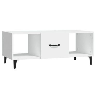 vidaXL Τραπεζάκι Σαλονιού Λευκό 102x50x40cm από Επεξεργ. Ξύλο 1 τεμ.
