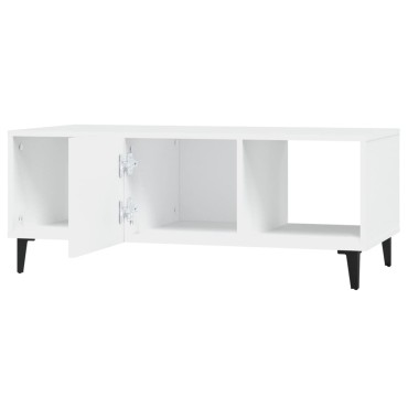 vidaXL Τραπεζάκι Σαλονιού Λευκό 102x50x40cm από Επεξεργ. Ξύλο 1 τεμ.