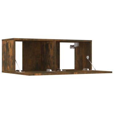 vidaXL Έπιπλα Τηλεόρασης 2 τεμ. Καπν. Δρυς 80x30x30cm Επ. Ξύλο
