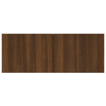 vidaXL Έπιπλα Τηλεόρασης 2 τεμ. Καφέ Δρυς 80x30x30cm Επεξ. Ξύλο