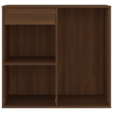 808840 vidaXL Ντουλάπι Καλλυντικών Καφέ Δρυς 80x40x75cm Επεξ. ξύλο 1 τεμ.