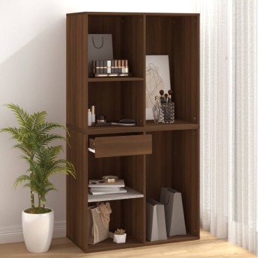 808840 vidaXL Ντουλάπι Καλλυντικών Καφέ Δρυς 80x40x75cm Επεξ. ξύλο 1 τεμ.