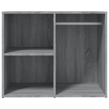 vidaXL Ντουλάπι Γυαλιστερό Γκρι Sonoma 80x40x65cm Επεξεργασμένο Ξύλο 1 τεμ.