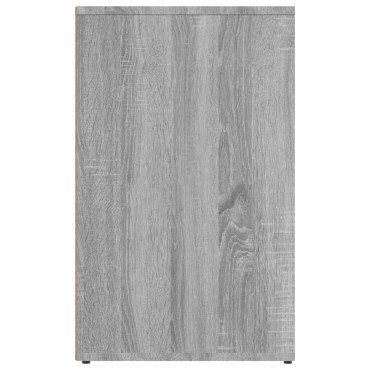 vidaXL Ντουλάπι Γυαλιστερό Γκρι Sonoma 80x40x65cm Επεξεργασμένο Ξύλο 1 τεμ.