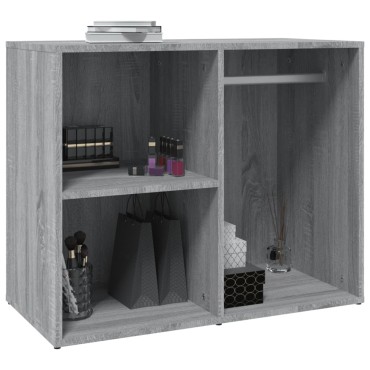vidaXL Ντουλάπι Γυαλιστερό Γκρι Sonoma 80x40x65cm Επεξεργασμένο Ξύλο 1 τεμ.