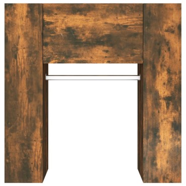 vidaXL Ντουλάπι Διαδρόμου Καπνιστή Δρυς 97,5x37x99cm Επεξεργ. Ξύλο 1 τεμ.