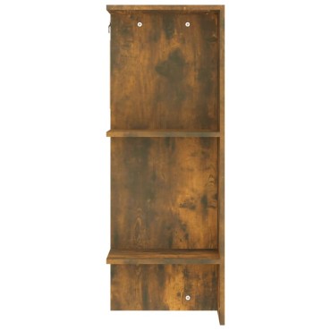 vidaXL Ντουλάπι Διαδρόμου Καπνιστή Δρυς 97,5x37x99cm Επεξεργ. Ξύλο 1 τεμ.