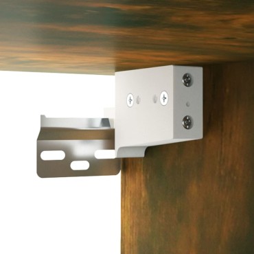 vidaXL Ντουλάπι Διαδρόμου Καπνιστή Δρυς 97,5x37x99cm Επεξεργ. Ξύλο 1 τεμ.