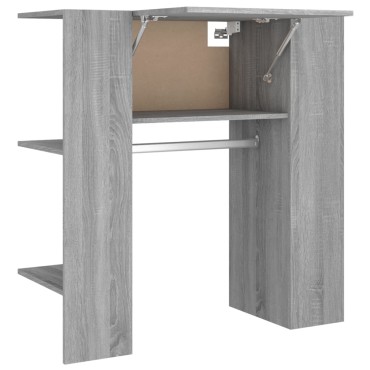 vidaXL Ντουλάπι Διαδρόμου Γκρι Sonoma 97,5x37x99cm Επεξεργ. Ξύλο 1 τεμ.