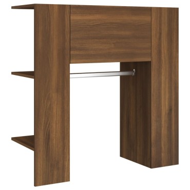 vidaXL Ντουλάπι Διαδρόμου Καφέ Δρυς 97,5x37x99cm Επεξεργ. Ξύλο 1 τεμ.