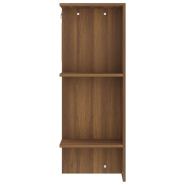 vidaXL Ντουλάπι Διαδρόμου Καφέ Δρυς 97,5x37x99cm Επεξεργ. Ξύλο 1 τεμ.