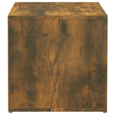 vidaXL Κουτί με Συρτάρι Καπνιστή Δρυς 40,5x40x40cm Επεξεργασμένο Ξύλο