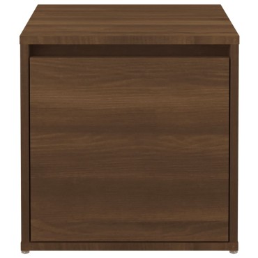 vidaXL Κουτί με Συρτάρι Καφέ Δρυς 40,5x40x40cm Επεξεργασμένο Ξύλο