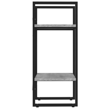 vidaXL Βιβλιοθήκη με 2 Ράφια Γκρι Sonoma 40x30x70cm Επεξεργ. Ξύλο 1 τεμ.