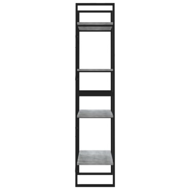vidaXL Βιβλιοθήκη με 4 Ράφια Γκρι Sonoma 60x30x140cm Επεξεργ. Ξύλο 1 τεμ.