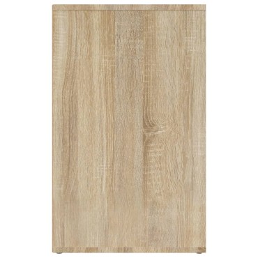 vidaXL Ντουλάπι Γυαλιστερό Sonoma Δρυς 80x40x65cm Επεξεργασμένο Ξύλο 1 τεμ.