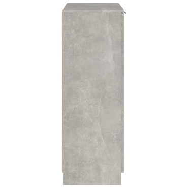 vidaXL Παπουτσοθήκη Γκρι Σκυροδέματος 59x35x100cm Επεξεργασμένο Ξύλο 1 τεμ.