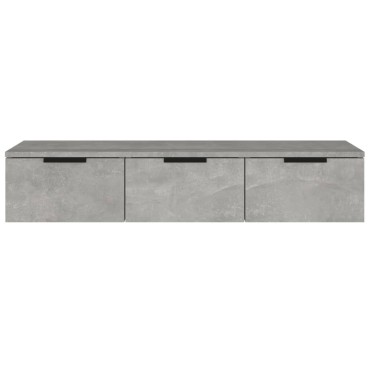 vidaXL Ντουλάπι Τοίχου Γκρι Σκυρ. 102x30x20cm Επεξεργασμένο Ξύλο 1 τεμ.