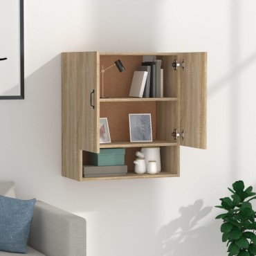 vidaXL Ντουλάπι Τοίχου Sonoma Δρυς 60x31x70cm Επεξεργασμένο Ξύλο 1 τεμ.