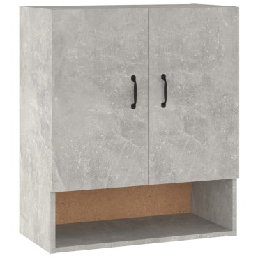 vidaXL Ντουλάπι Τοίχου Γκρι Σκυρ. 60x31x70cm Επεξεργασμένο Ξύλο 1 τεμ.