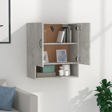 vidaXL Ντουλάπι Τοίχου Γκρι Σκυρ. 60x31x70cm Επεξεργασμένο Ξύλο 1 τεμ.