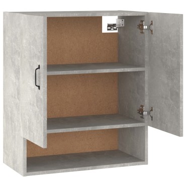 vidaXL Ντουλάπι Τοίχου Γκρι Σκυρ. 60x31x70cm Επεξεργασμένο Ξύλο 1 τεμ.