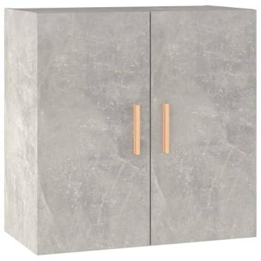 vidaXL Ντουλάπι Τοίχου Γκρι Σκυρ. 60x30x60cm Επεξεργασμένο Ξύλο 1 τεμ.