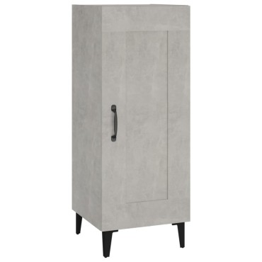 vidaXL Ντουλάπι Γκρι Σκυροδέματος 34,5x34x90cm Επεξεργασμένο Ξύλο 1 τεμ.