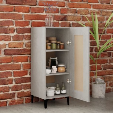 vidaXL Ντουλάπι Γκρι Σκυροδέματος 34,5x34x90cm Επεξεργασμένο Ξύλο 1 τεμ.