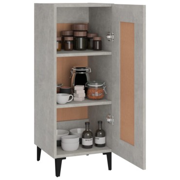 vidaXL Ντουλάπι Γκρι Σκυροδέματος 34,5x34x90cm Επεξεργασμένο Ξύλο 1 τεμ.
