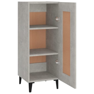 vidaXL Ντουλάπι Γκρι Σκυροδέματος 34,5x34x90cm Επεξεργασμένο Ξύλο 1 τεμ.