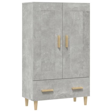 vidaXL Ντουλάπι Γκρι Σκυροδέματος 70x31x115cm από Επεξεργασμένο Ξύλο 1 τεμ.