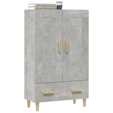 vidaXL Ντουλάπι Γκρι Σκυροδέματος 70x31x115cm από Επεξεργασμένο Ξύλο 1 τεμ.