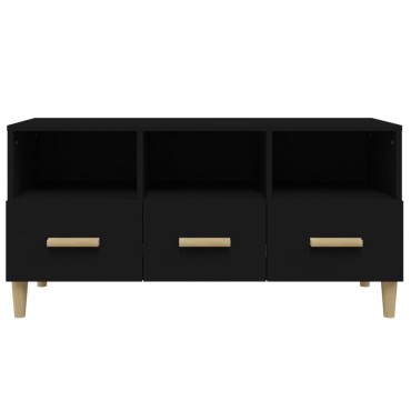 vidaXL Έπιπλο Τηλεόρασης Μαύρο 102x36x50cm Επεξεργασμένο Ξύλο