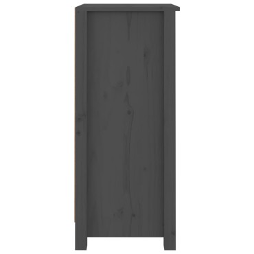 vidaXL Συρταριέρες 2 τεμ. Γκρι 40x35x80cm από Μασίφ Ξύλο Πεύκου