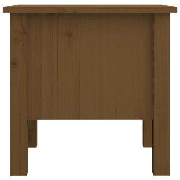 vidaXL Βοηθητικά Τραπέζια 2 τεμ. Καφέ Μελί40x40x39cm Μασίφ Ξύλο Πεύκου