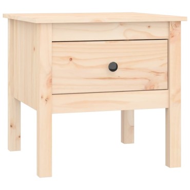 vidaXL Βοηθητικό Τραπέζι 50x50x49cm από Μασίφ Ξύλο Πεύκου 1 τεμ.
