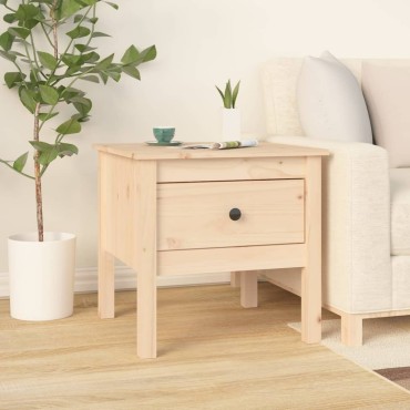 vidaXL Βοηθητικά Τραπέζια 2 τεμ. 50x50x49cm Μασίφ Ξύλο Πεύκου