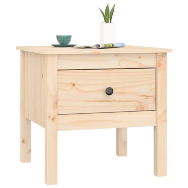 vidaXL Βοηθητικά Τραπέζια 2 τεμ. 50x50x49cm Μασίφ Ξύλο Πεύκου