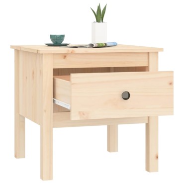 vidaXL Βοηθητικά Τραπέζια 2 τεμ. 50x50x49cm Μασίφ Ξύλο Πεύκου
