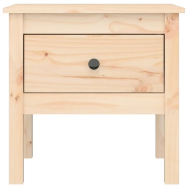 vidaXL Βοηθητικά Τραπέζια 2 τεμ. 50x50x49cm Μασίφ Ξύλο Πεύκου