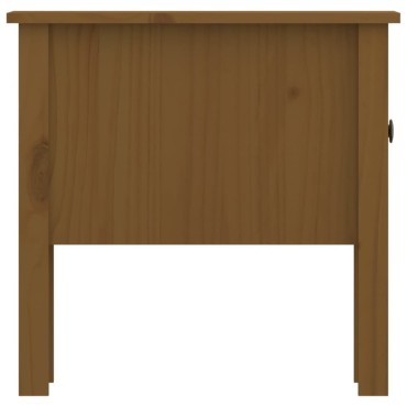 vidaXL Βοηθητικά Τραπέζια Καφέ Μελί50x50x49cm Μασίφ Ξύλο Πεύκου