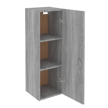 vidaXL Έπιπλο Τηλεόρασης Γκρι Sonoma 30,5x30x90cm από Επεξεργ. Ξύλο